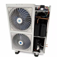 Unidad de condensación refrigerante monobloque todo en uno de 10, 15 y 25 HP para cámaras frigoríficas industriales y congeladores de gran capacidad.