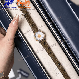 นาฬิกาข้อมือผู้หญิงแบรนด์ H ดีไซน์เรียบหรูทรงสี่เหลี่ยม พร้อมกลไกควอตซ์ Ronda ตัวเรือนโลหะผสม สายหนัง ดีไซน์เฉพาะกลุ่ม สำหรับนักเรียนมัธยม - Product Image 1