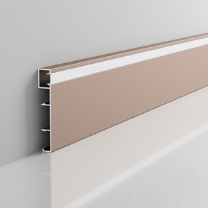 Profilé de <span class=keywords><strong>plinthe</strong></span> LED moderne et personnalisable en aluminium, finition noir, blanc, or, <span class=keywords><strong>plinthe</strong></span> lumineuse en métal pour projets hôteliers - Product Image 1