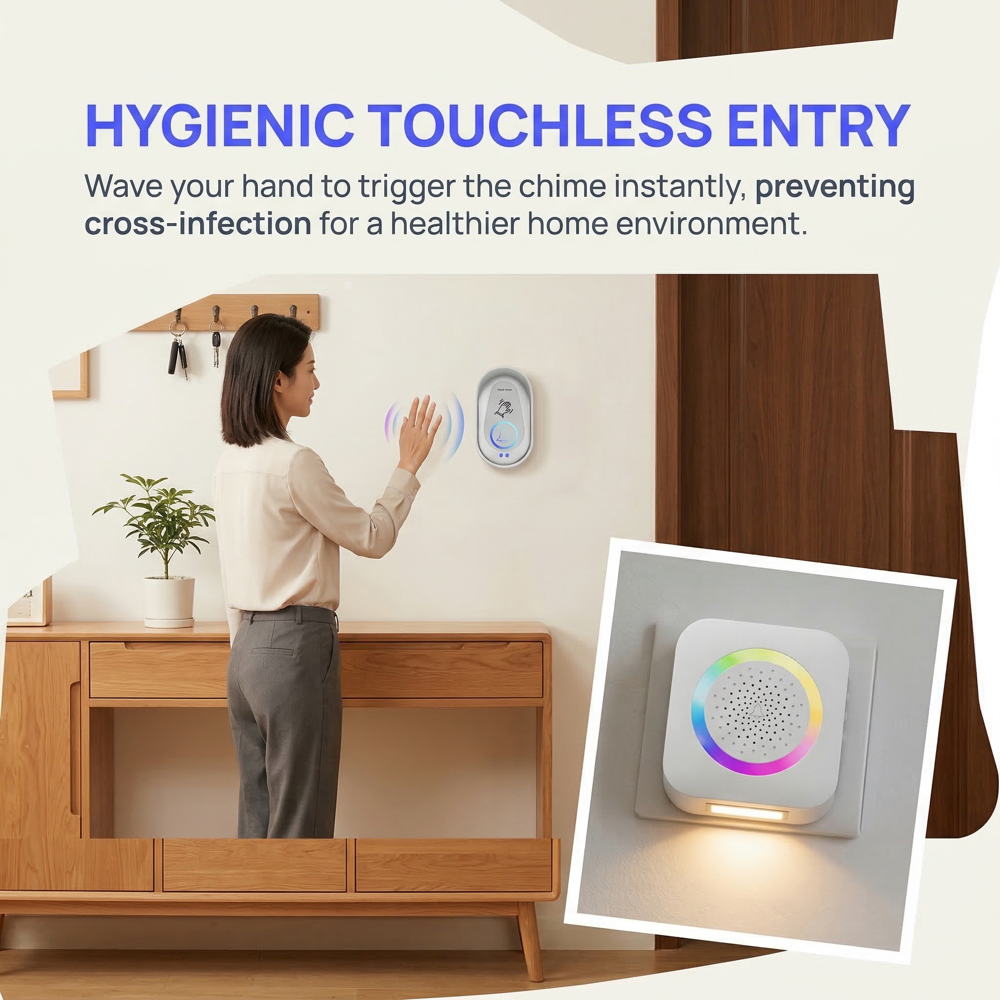 Sonnette à balayage manuel