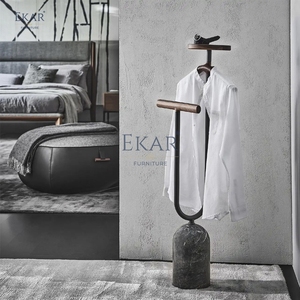 Hiện đại kiểu dáng đẹp áo bằng gỗ Rack với phong phú treo không gian sắt đứng cho phòng khách nhà bếp phòng tắm hội trường kho giặt - Product Image 2