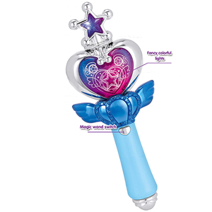 MINI baguette magique princesse, rose, bleu, flash, jouet princesse pour l'amour, couronne, bâton lumineux à LED scintillant - Product Image 1