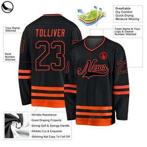 Uniforme de Hockey sobre Hielo Personalizado BETHERIVAL con Cuello Personalizado, Logotipo Sublimado, Jersey de Hockey sobre Hielo con Tackle Twill - Product Image 6