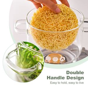 Grande Cocotte de Cuisine en Verre Borosilicate <span class=keywords><strong>Transparent</strong></span> à Double Anse - Product Image 3