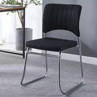 Chaise de conférence en cuir PU, coussin confortable, écologique, empilable, légère, avec structure métallique, pour bureau