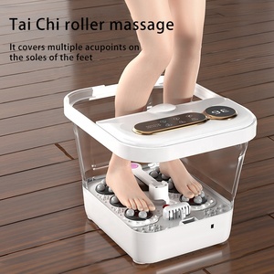 Mandi kaki pijat listrik sepenuhnya otomatis, pemijat kaki rumah portabel, pemanas suhu konstan, mandi kaki lipat pintar - Product Image 5