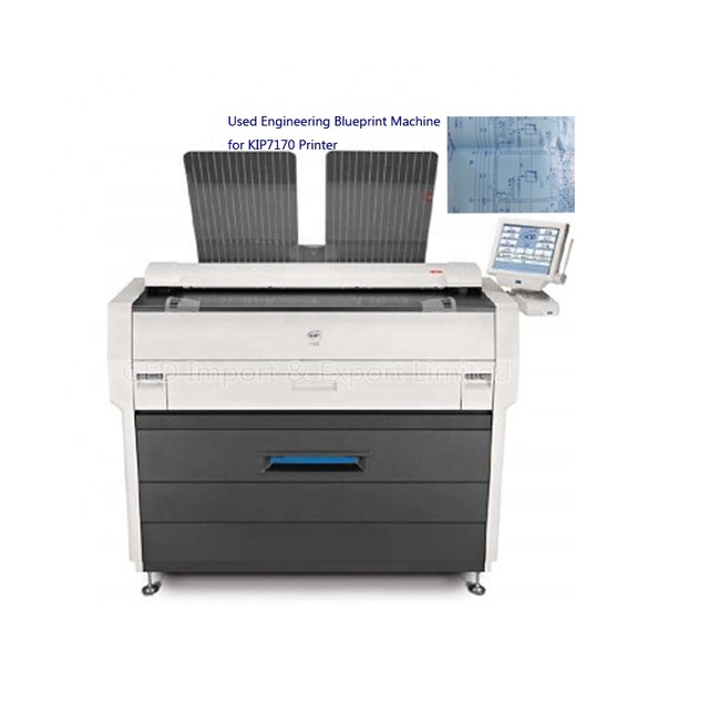 Used Engineering Blueprint Machine Construction Scanner Experiment Drawing Printer A0 Copier with Folding Function for KIP7170