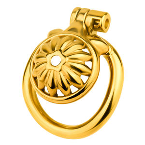 Alat bantu seks pria berongga logam bunga matahari kandang Penis dengan kateter baja tahan karat kurungan kesucian pria grosir mainan seks BDSM - Product Image 1