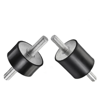 Isolateur de vibrations en caoutchouc personnalisé, type VV, double filetage mâle, fixation par bobine, amortisseur de chocs