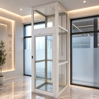 Ascensor Moderno para Villas, Puerta Batiente, Construcción Metálica, para Apartamentos, Almacenes, Villas Autoconstruidas, 1 Año de Garantía, Disponible en Línea