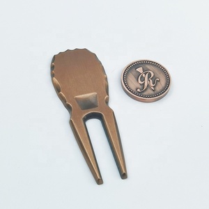 Duy Nhất Prong Golf Màu Xanh Lá Cây Ngã Ba Golf Chai Cụ Mở Đồng Kim Loại Golf Divot Công Cụ Tùy Chỉnh Divot Công Cụ Sửa Chữa - Product Image 6