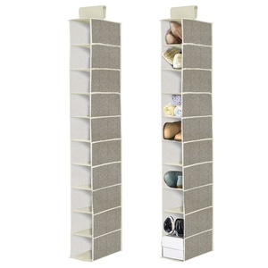 Fourniture directe de l'usine <span class=keywords><strong>organisateur</strong></span> de garde-robe 10 étagères chaussures vêtements tissu <span class=keywords><strong>organisateur</strong></span> de rangement à <span class=keywords><strong>suspendre</strong></span> - Product Image 1