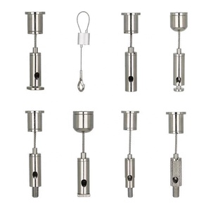Kit de suspension de câble pour panneau acoustique Pince pour fil de plafond en métal avec câble en acier et <span class=keywords><strong>crochet</strong></span> à ressort pour application d'éclairage - Product Image 3