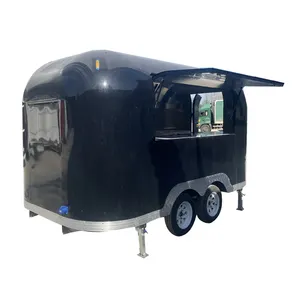 New Catering food cart mobile fast pizza food truck orange shape fruit juicer kiosk bar for sale