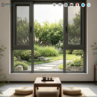 Ventana Abatible de Aluminio Serie 80 con Doble Acristalamiento, Aislamiento Térmico y Resistente al Viento para Casa