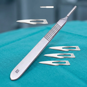 Grip Surgical Surgical Scalpel Handle Stainless Steel Blades for General Surgery CE Certified Class I Manual <b>Instrument</b> Set GS 5 - Product Image 2