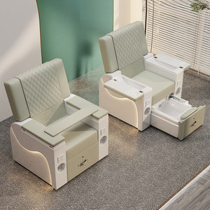 Fauteuil de massage et de manucure électrique inclinable pour salon de beauté et spa, avec fonction de surf et soin des pieds - Product Image 5