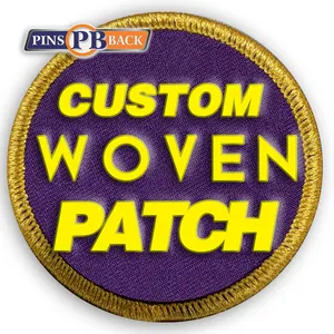 custom woven patch customized embroidered patch felt rubber Embroidery clothing label iron on backing sew on woven patch
