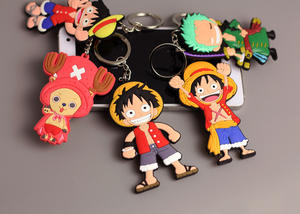 46 تصميم أنيمي سانجي لوفي سلسلة المفاتيح البلاستيكية مزدوجة الجانب المجوهرات التبعي - Product Image 5