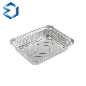 83120 yüksek kalite özelleştirilmiş boyutları tek kullanımlık alüminyum folyo konteyner için dondurulmuş gıda ve sıcak gıda