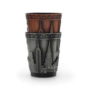 Vaso de chupito metálico personalizado de aleación de zinc, recuerdo turístico de Nueva York, vaso de chupito con logotipo personalizado - Product Image 2
