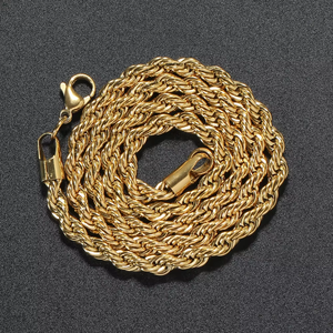 5Mm Stainless Steel <b>Chain</b> Necklace Cross-border Hip-hop Jewelry <b>Chain</b> Tanjing Fashion Lijing Necklace - Product Image 3