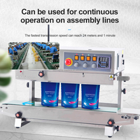 Scelleuse à bande continue automatique FRBM-810II avec impression d'encre, sachets alimentaires, machine de codage par transfert thermique tout-en-un