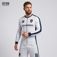 HOSTARON Imprimante à sublimation personnalisée Maillot de football bon marché Maillot de club de football à manches longues Uniforme de football Ensemble de gardien de but de football