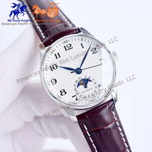 Reloj de Cuarzo de Lujo para Hombre de Alta Calidad con Caja de Acero Inoxidable 316L, Correa de Cuero Impermeable, Fondo Transparente, Longiness - Product Image 6