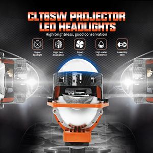 Venta al por mayor barato de alta potencia 130W Universal coche láser Led azul película H4 H7 9005 9006 3 pulgadas Bi Led proyector lente Retrofit faro - Product Image 2