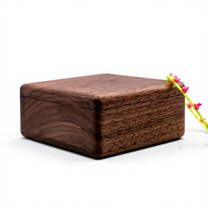 Boîte à bijoux moderne en bois écologique, organisateur de rangement pour bijoux fait main sur mesure avec 1 couche, 182x128x85mm - Product Image 1