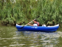 Bateau de Pêche Gonflable Stable Hydro-Force Marine Pro avec PVC Renforcé, Kayak Deux Places pour Lac avec Assistance Pédale