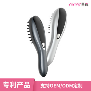 Mriya Scalp Massage Comb 205mm Vibration Silicone Electric Hair Growth Head Massager With Roller Ball Liquid Application - Product Image 2