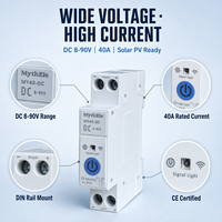 Interrupteur intelligent WiFi DC MythEle Tuya 40A, large plage de tension DC8-90V, minuterie sans fil, télécommande pour énergie solaire et camping-car