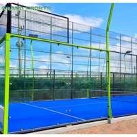 Cancha de Pádel GRAND con Estructura de Acero Galvanizado en Caliente, Césped Artificial de 12 mm, Solución de Iluminación, Visita a la Fábrica Disponible, Cancha de Tenis y Pádel