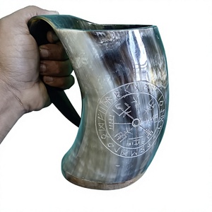 Support en corne de buffle Viking - Style américain, écologique, jetable, grande capacité, pour la maison, le restaurant, le bureau, les fêtes - Product Image 1
