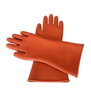 Sarung tangan isolasi tegangan tinggi sarung tangan keselamatan listrik mencegah pengisian daya listrik 12 volt operasi 10KV