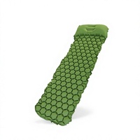 Matelas de couchage gonflable rectangulaire d'extérieur le plus vendu à l'international, en nylon 40D TPU découpable et léger pour le camping
