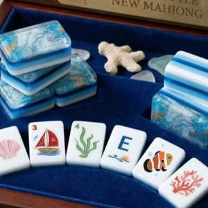 Jeu de <span class=keywords><strong>Mahjong</strong></span> américain au design unique « Monde Marin Magique » pour un jeu amusant - Product Image 3