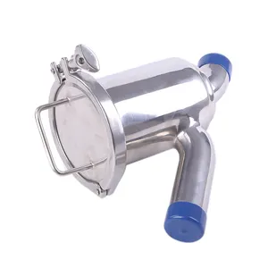 Food Grade Sanitary Stainless Steel mesh strainer SS304 weld Pipe Filter Y type Elbow type filter For coffee,tee