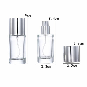 Hot 20ml Glass Perfume <b>Bottle</b> Cylinder Shape Aluminum Nozzle <b>Empty</b> Refillable <b>Spray</b> <b>Bottles</b> - Product Image 3