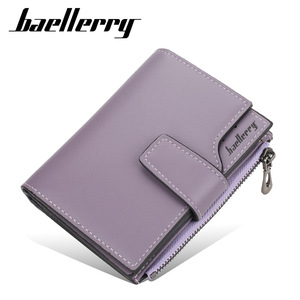 Baellerry Women's Short <b>Wallet</b> 4 Inch PU Leather Zipper Card <b>Holder</b> Solid Color Everyday Use - Product Image 5