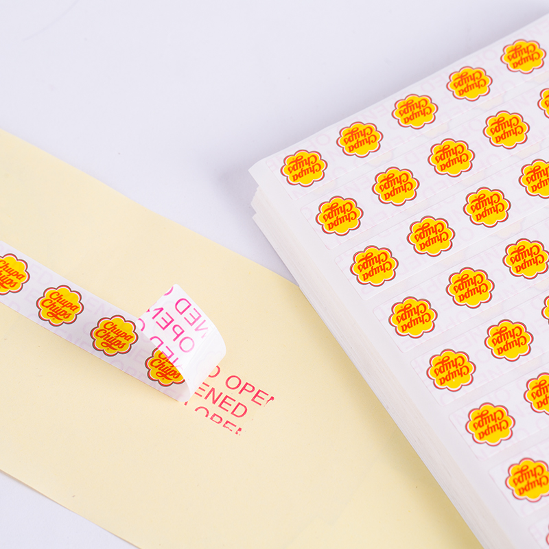 Двухсторонняя печать, анти-поддельные штампованные наклейки, персонализированные пользовательские логотипы, защищенные этикетки