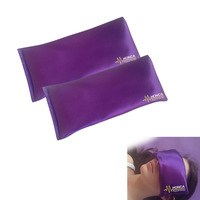 Oreiller pour les yeux en lavande lesté en gros, masque pour les yeux violet réutilisable pour le sommeil et la méditation, oreiller de yoga d'aromathérapie avec graines de lin
