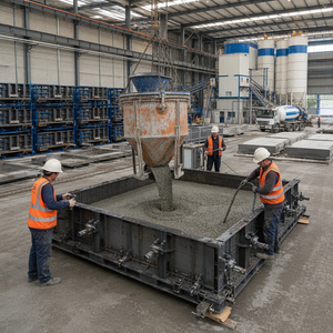 Coffrage en acier au carbone sur mesure, moderne, soudé, robuste, <span class=keywords><strong>pour</strong></span> la production de béton préfabriqué, durée de vie supérieure à 500 cycles de coulage - Product Image 2
