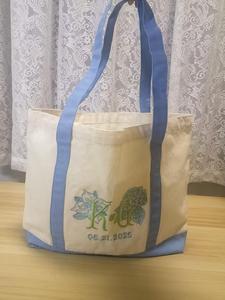 Sac fourre-tout en toile de coton avec impression sérigraphique et poignée noire - Product Image 2