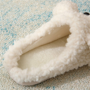 <span class=keywords><strong>Chien</strong></span> moelleux doublé en tissu <span class=keywords><strong>de</strong></span> coton pour pantoufles confortable doux intérieur antidérapant pour un usage domestique nouveau Teddy parent-enfant pour pantoufles - Product Image 4
