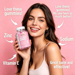 Bonbons au collagène Winstown pour la beauté féminine, multivitamines, blanchiment de la peau, biotine, glutathion, vitamine C, véganes. - Product Image 5