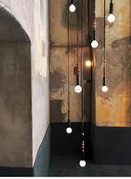 Applique murale industrielle rétro en marbre, style minimaliste, LED, pour couloir