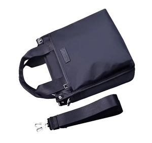 批发男士防水涤纶信使笔记本包可拆卸顶部手柄斜跨单肩包 - Product Image 4